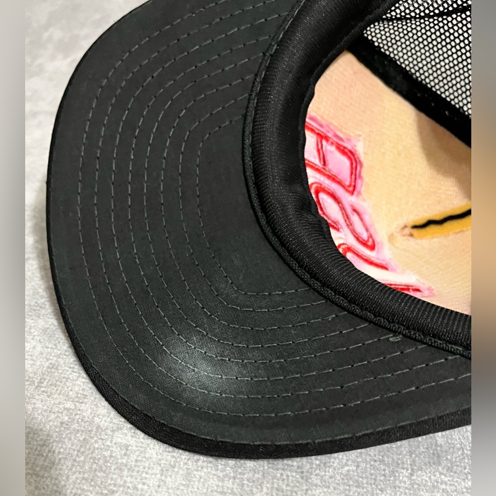 Black USA Embroidered Trucker Hat - Classic Men’s Cap Vintage - Picture 9 of 10